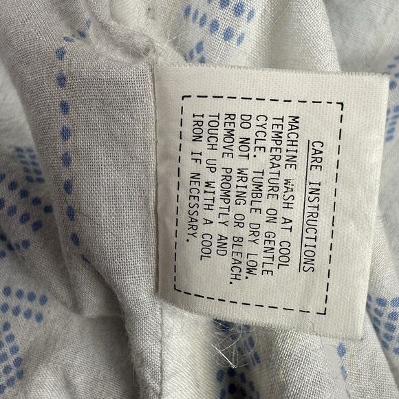 VTG 80s Mulberry Chambray Jacket Zip Closure, Cinch Bottom With Drawstring - Picture 8 of 10